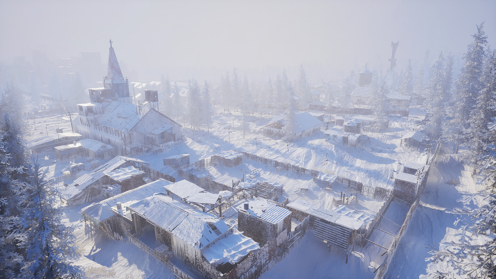 Fortified Settlement & Church Aerial