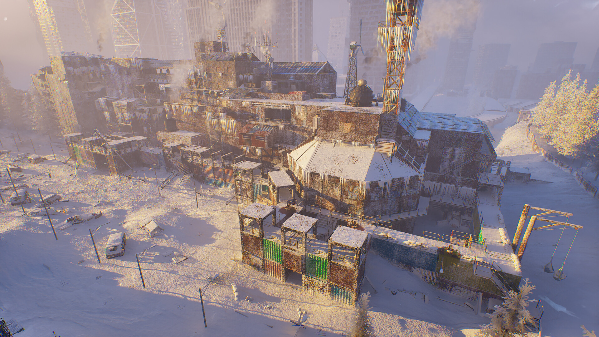 Industrial Shipping Container Compound